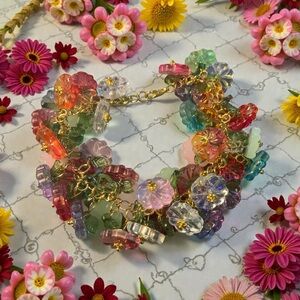 Floral Charm Bracelet
